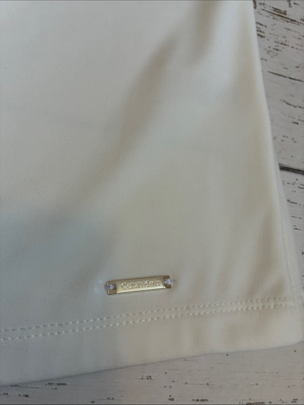 Calvin Klein Ivory/Cream Sleeveless V-Neck Pullover Top, sz XL, NWT - Picture 10 of 12